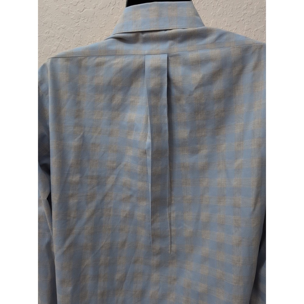 Brooks Brothers Shirt Mens Medium Non Iron Button Down Window Pane Original Polo - Picture 4 of 5